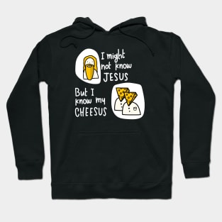 Jeesus Vs Cheeses in white Hoodie